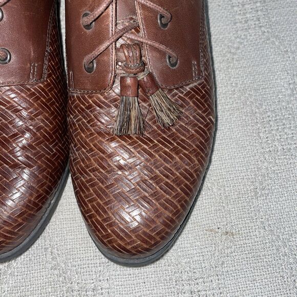 Ariat We Men’s Weaved Bootie Size 8.5 B Brown Leather Going Out Party Fun - Picture 9 of 12